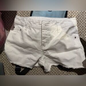 Justice White Kids Shorts